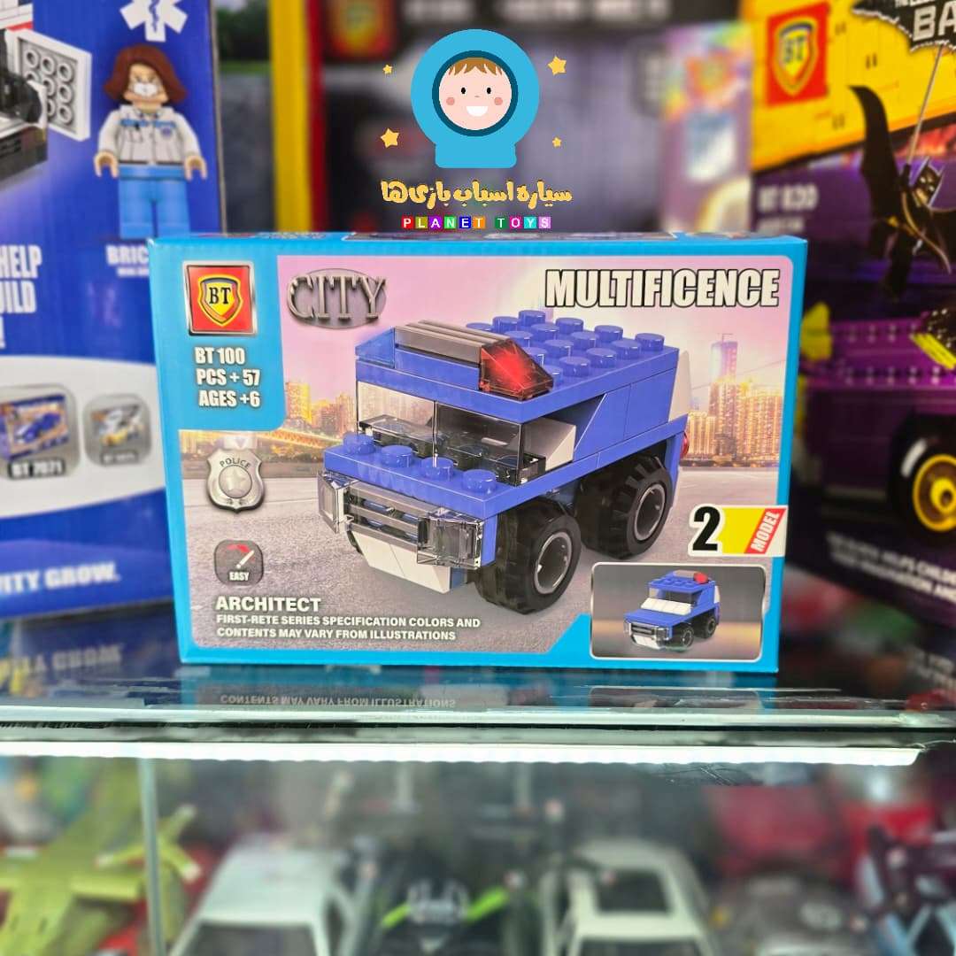 لگو multificence مدل city طرح ماشین 57 تکه